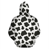 Cow Skin Pattern Zip Up Hoodie