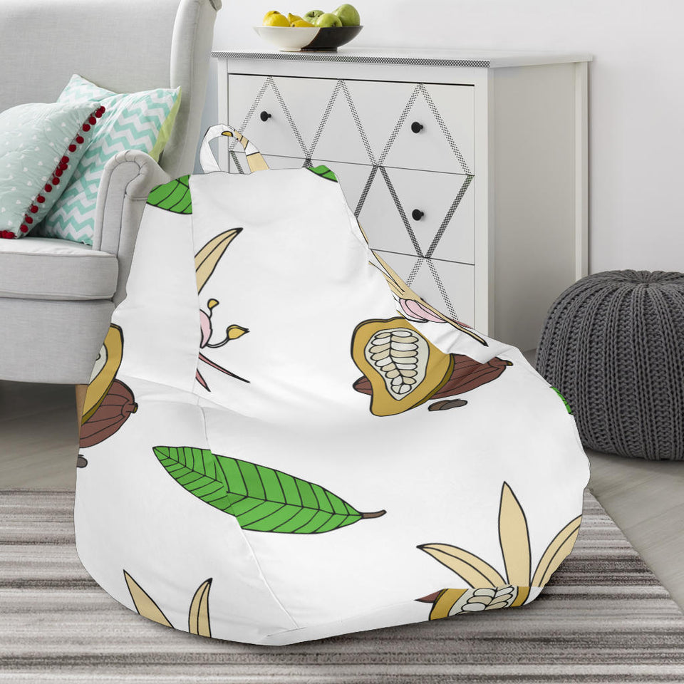 Color Hand Drawn Cocoa Pattern Bean Bag Cover