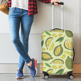 Durian Leaves Pattern Background Cabin Suitcases Luggages