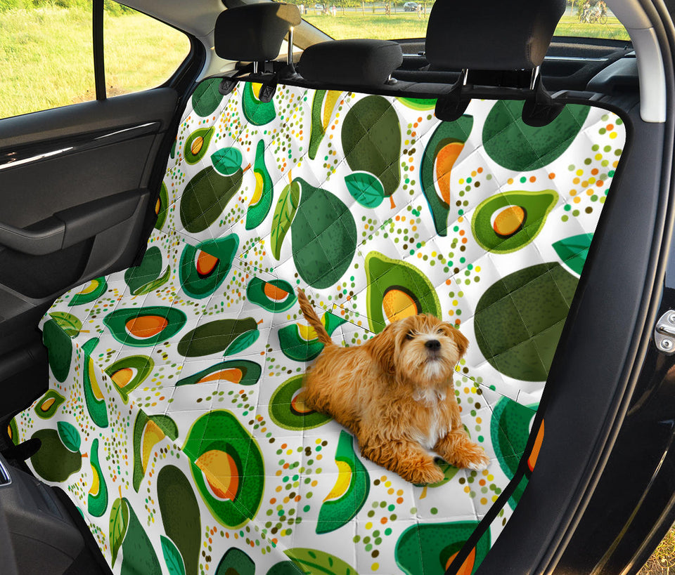Avocado Design Pattern Dog Car Seat Covers
