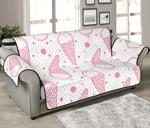 Hand drawn ice cream pattern Sofa Cover Protector