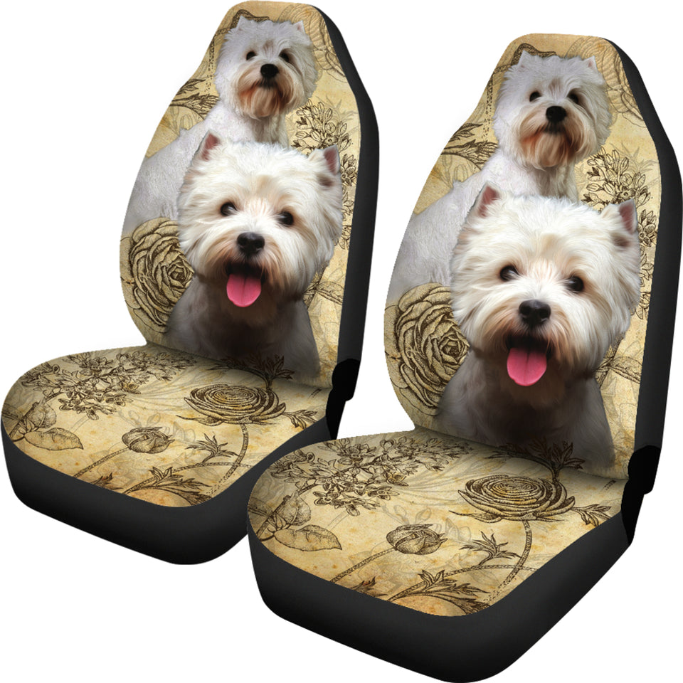 West Highland White Terrier Car Seat Covers (Set Of 2)