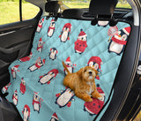 Cute Penguin Christmas  Design Pattern Dog Car Seat Covers