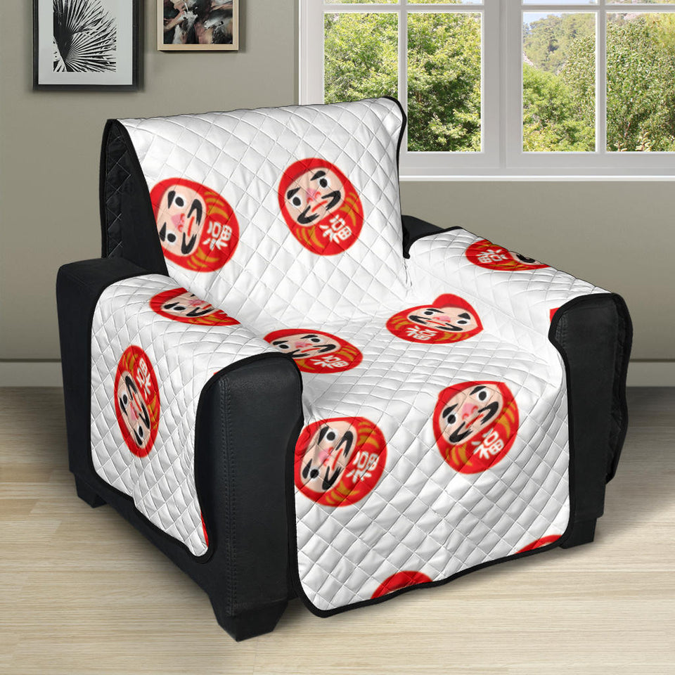 Daruma japanese wooden doll pattern Recliner Cover Protector