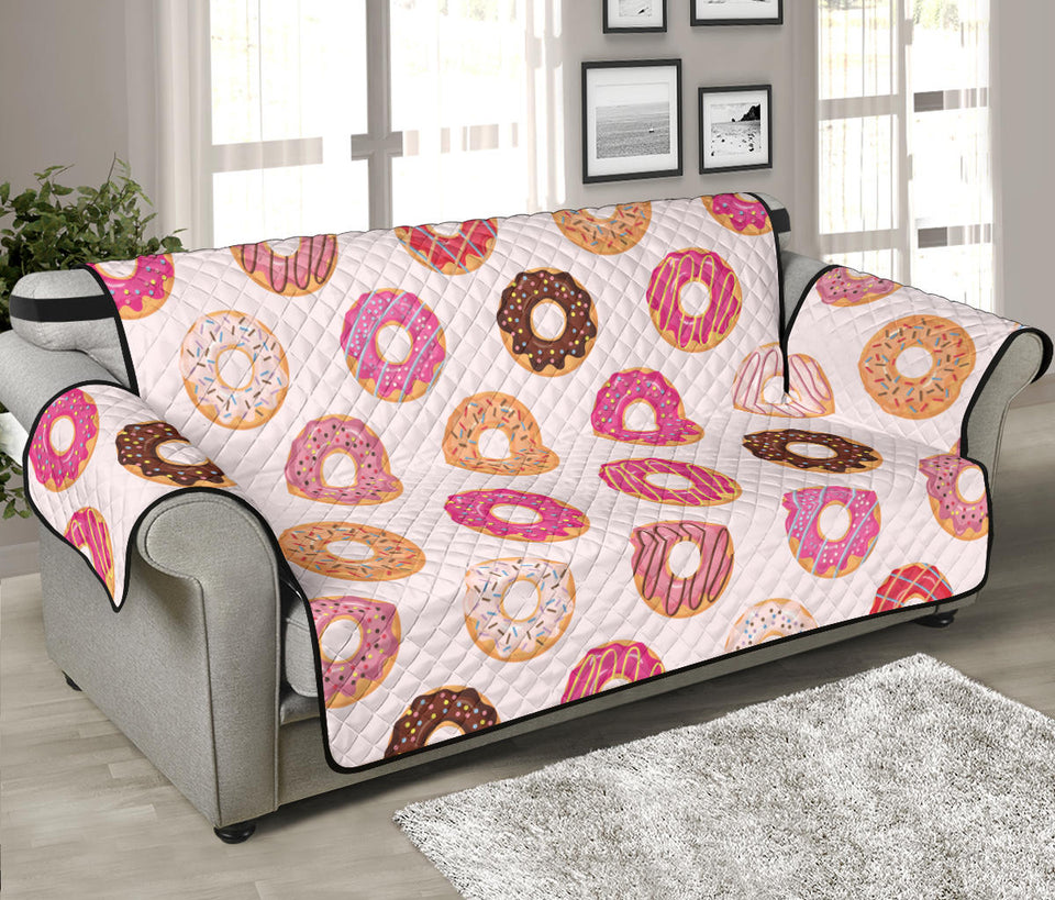 Colorful donut pattern Sofa Cover Protector