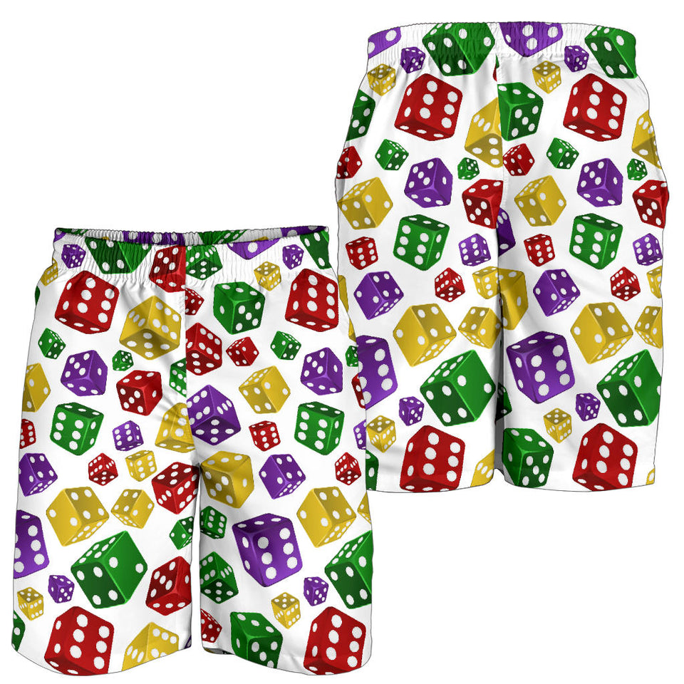 Dice Pattern Print Design 03 Men Shorts
