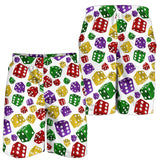 Dice Pattern Print Design 03 Men Shorts