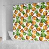 Pineapples Design Pattern Shower Curtain Fulfilled In US
