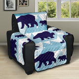 polar bear winter snow pattern Recliner Cover Protector