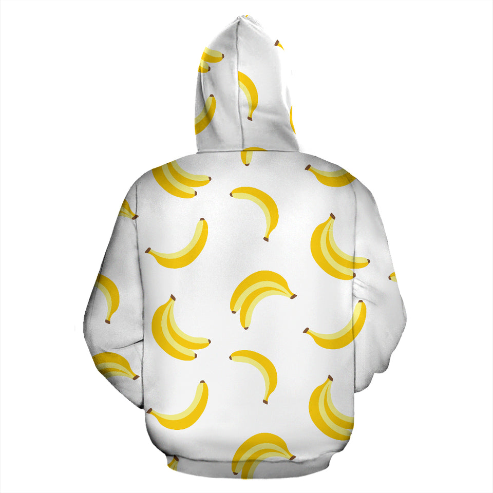 Banana Pattern Zip Up Hoodie