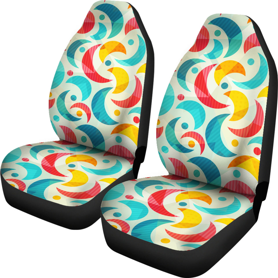 Colorful Moon Pattern Universal Fit Car Seat Covers