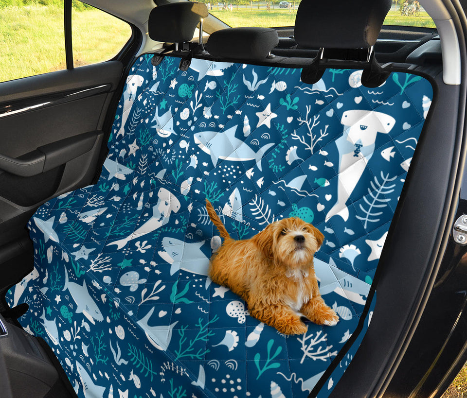Cute Shark Pattern Dog Car Seat Covers