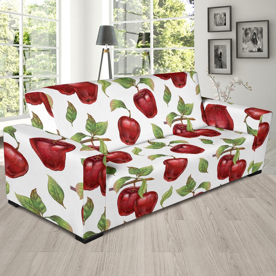 Red Apples Pattern Sofa Slipcover