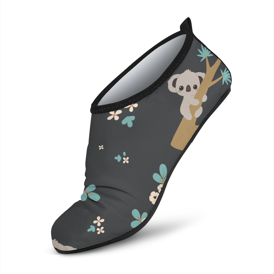 Cute Koala Pattern Aqua Shoes