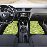 Jack Russel Pattern Print Design 01 Front and Back Car Mats