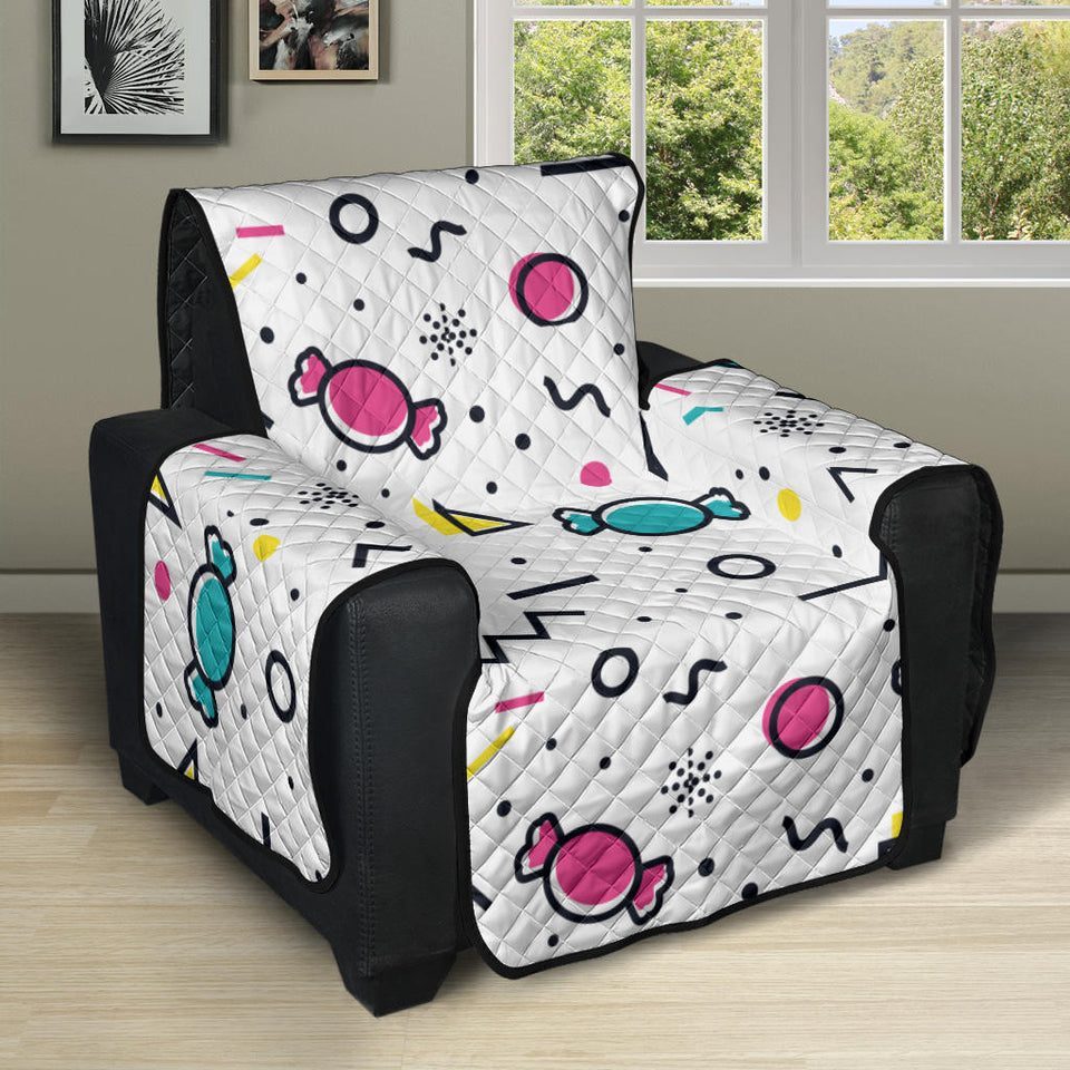 Candy design pattern Recliner Cover Protector