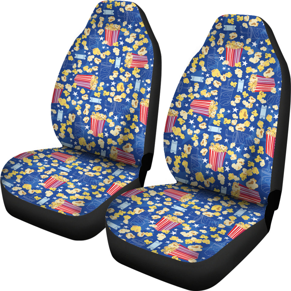 Popcorn Pattern Print Design 01 Universal Fit Car Seat Covers