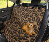 Coffee Bean On Brown Background Dog Car Seat Covers