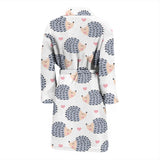 Hedgehog Pattern Print Design 04 Men's Bathrobe
