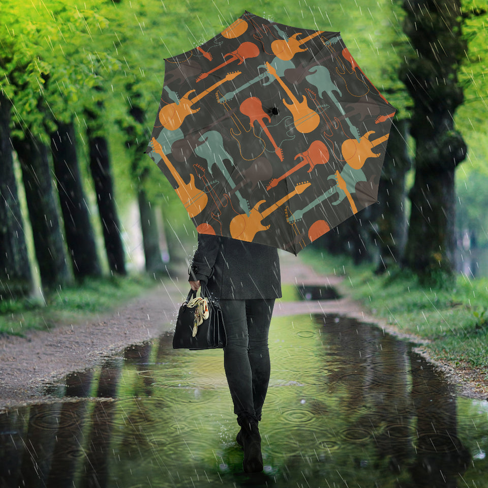 Electric Guitars Pattern Umbrella