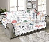 Cute cartoon dinosaurs tree pattern Sofa Cover Protector