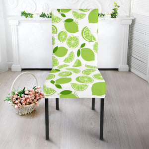 Lime Design Pattern Dining Chair Slipcover