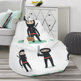 Cute Ninja Katana Sword Pattern Bean Bag Cover