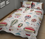 Hot air balloon pattern Quilt Bed Set