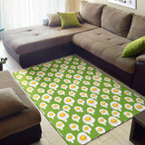 Fried Eggs Pattern Print Design 01 Area Rug