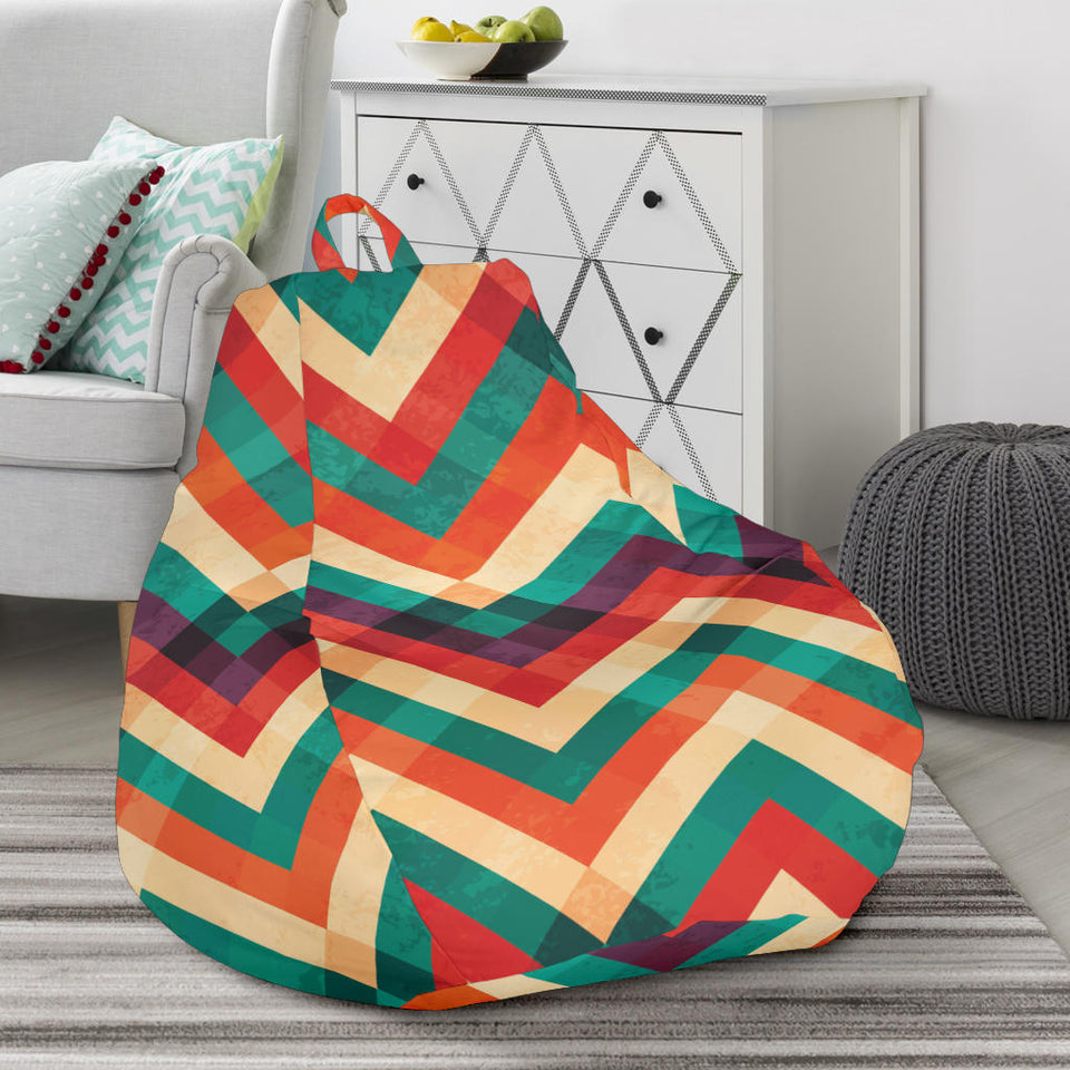 Zigzag  Chevron Colorful Pattern Bean Bag Cover