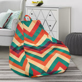 Zigzag  Chevron Colorful Pattern Bean Bag Cover