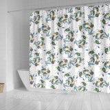 Peacock Feather Pattern Shower Curtain Fulfilled In US