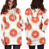 Grapefruit Pattern Women'S Hoodie Dress