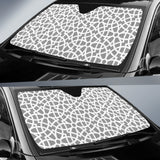 Arabic Gray Pattern Car Sun Shade