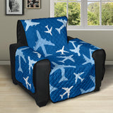 Airplane pattern in the sky Recliner Cover Protector