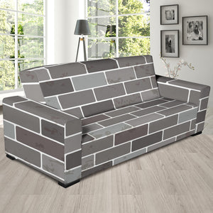 Brick Printed Pattern Print Design 05 Sofa Slipcover