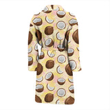 Coconut Pattern Print Design 05 Men's Bathrobe