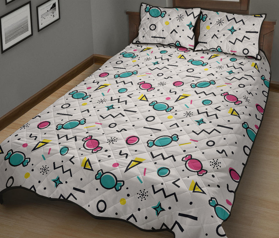Candy design pattern Quilt Bed Set