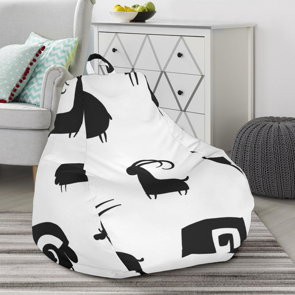 Goat Ram Pattern Bean Bag Cover