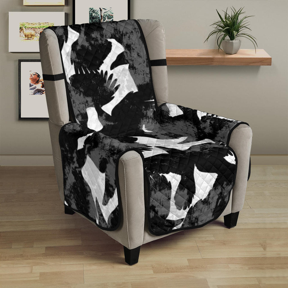Crow illustration pattern Chair Cover Protector