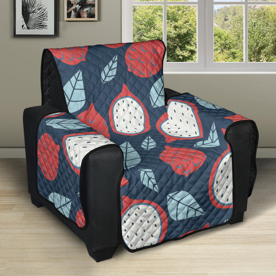 dragon fruits dark blue background Recliner Cover Protector