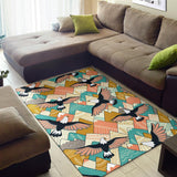 Eagle Pattern Print Design 02 Area Rug