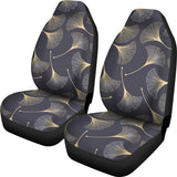 Gold Ginkgo Leaves Universal Fit Car Seat Covers