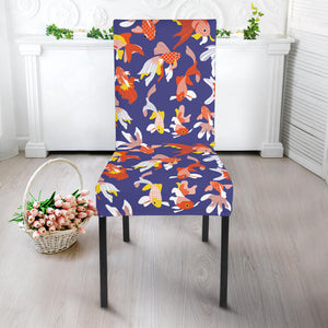 Goldfish Pattern Print Design 04 Dining Chair Slipcover