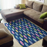 Surfboard Pattern Print Design 03 Area Rug