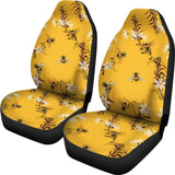 Bee Flower Pattern  Universal Fit Car Seat Covers