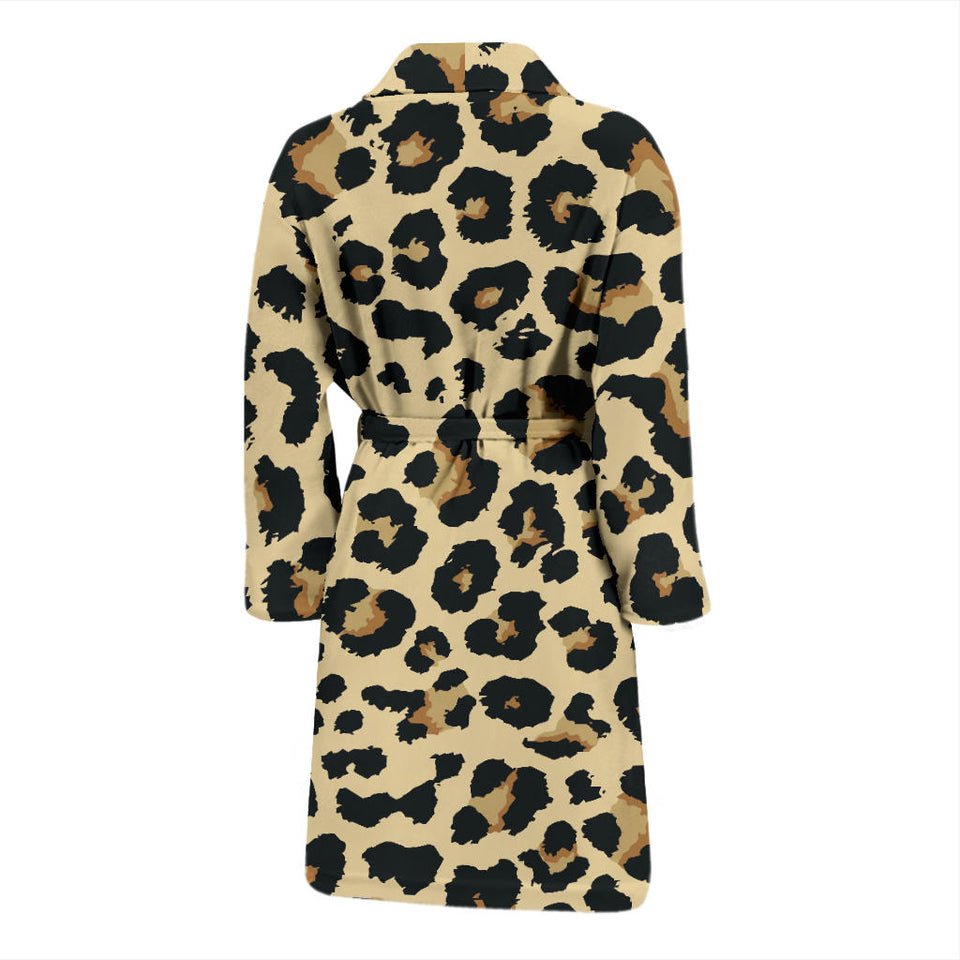 Leopard Print Design Pattern Men'S Bathrobe