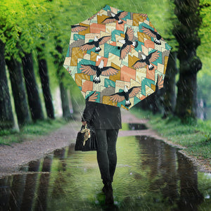 Eagle Pattern Print Design 02 Umbrella