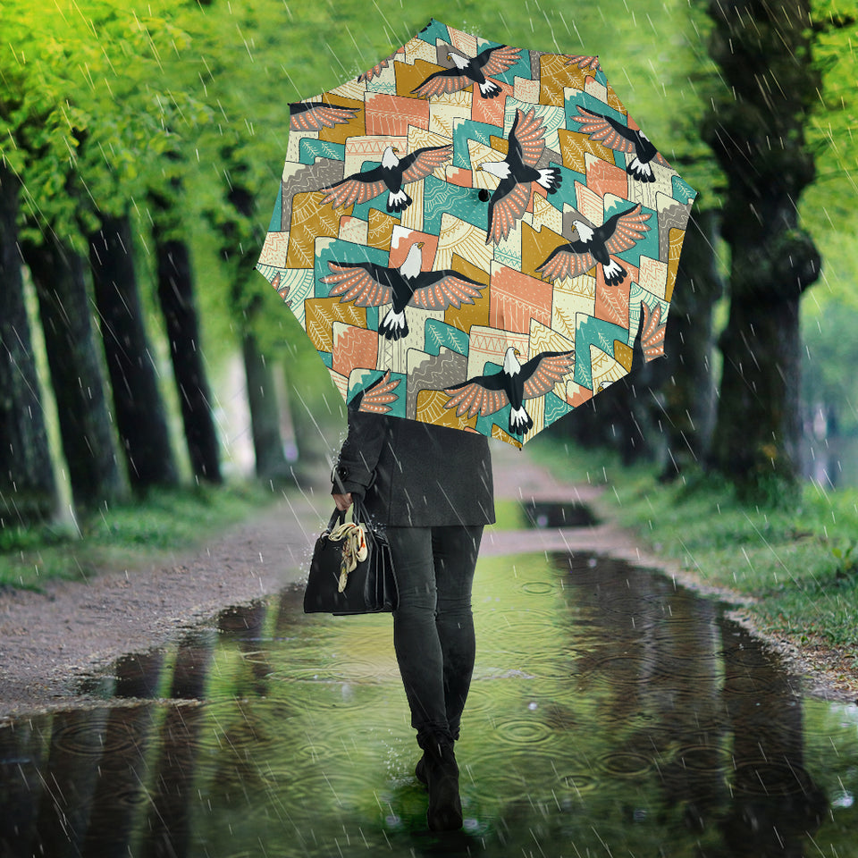 Eagle Pattern Print Design 02 Umbrella
