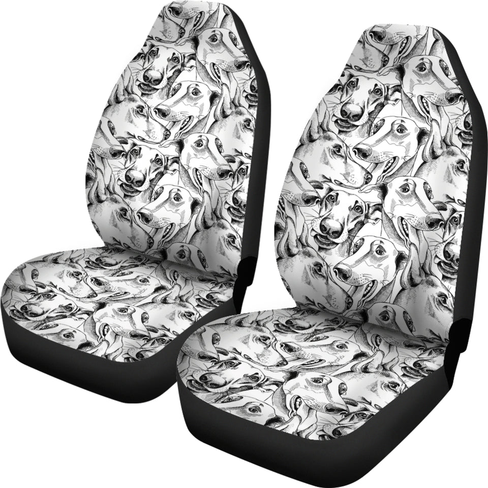 Greyhound Pattern Print Design 01 Universal Fit Car Seat Covers